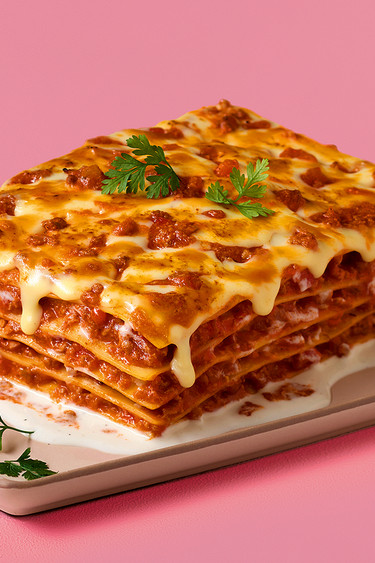 Lasagne alla bolognese & Spaghetti Eis Lasagne alla bolognese & Spaghetti Eis
