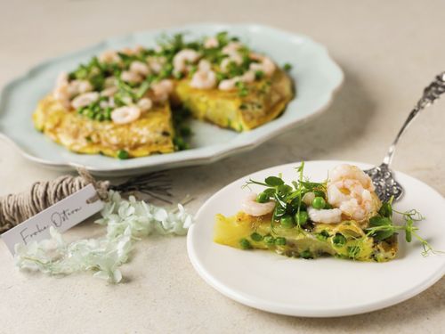 Erbsen-Minz- Frittata (von Johann Lafer) - Rezept