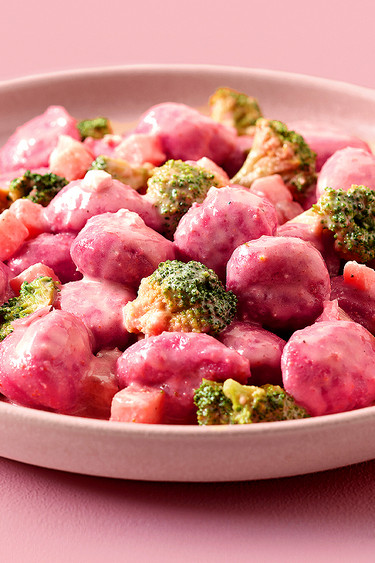 Rote Bete Gnocchi Pfanne Rote Bete Gnocchi Pfanne