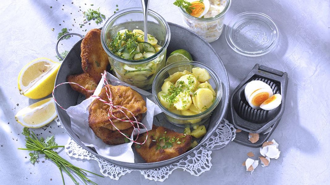 Wiener Mini Schnitzel Vom Schwein Mit Kartoffelsalat Variationen