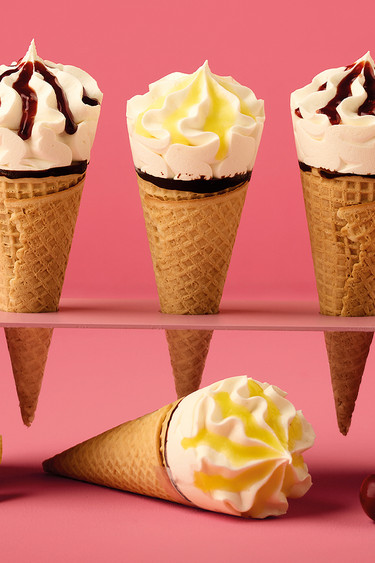 Eis Mischkarton Joghurt-Hörnchen Eis Mischkarton Joghurt-Hörnchen